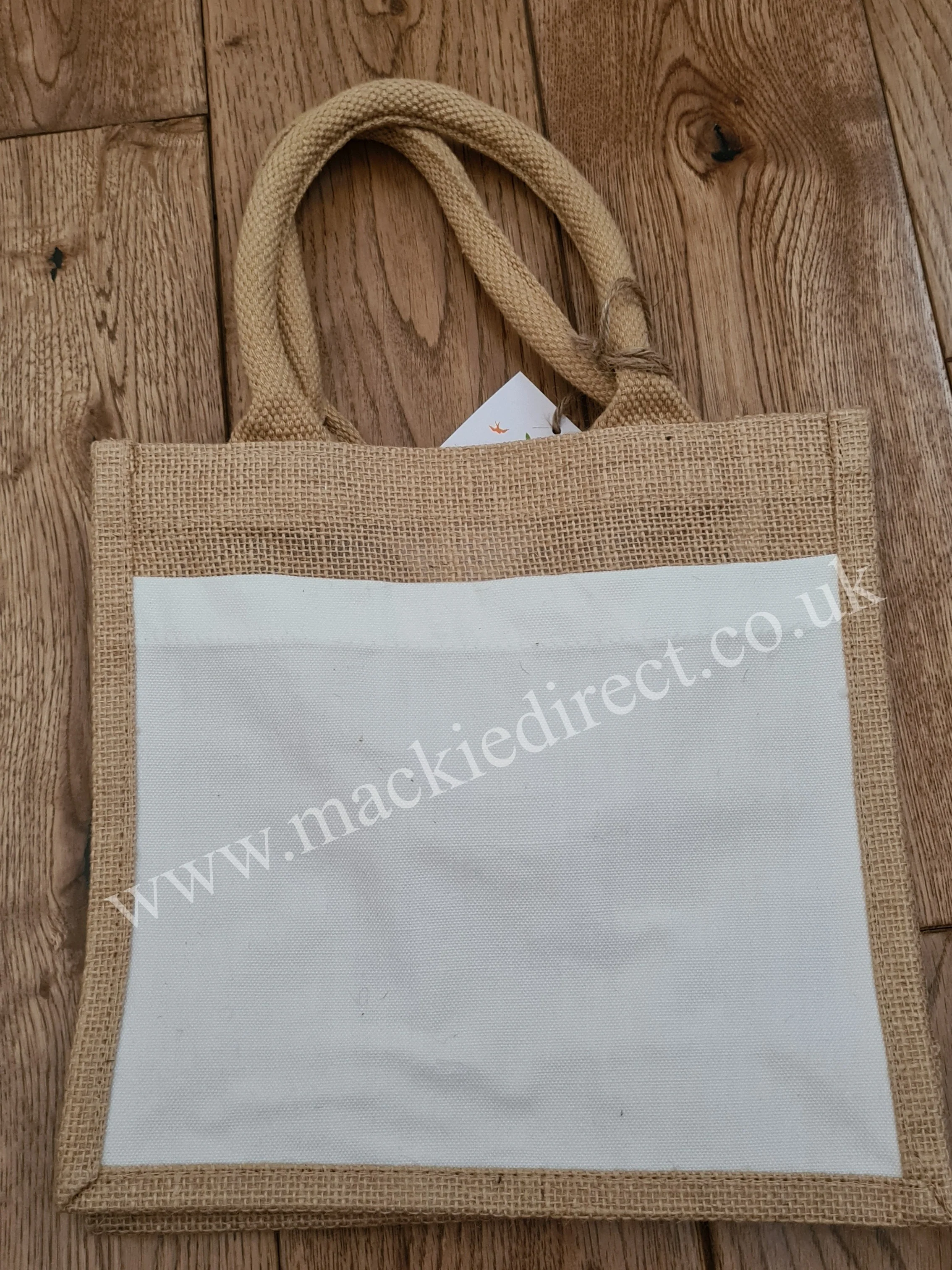 Jute Bag with Sublimation Pocket - Image 3