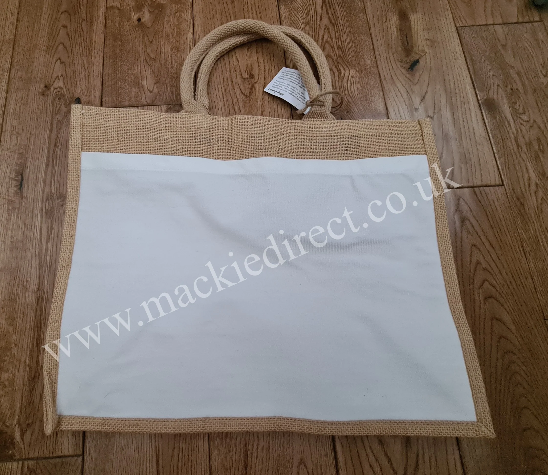 Jute Bag with Sublimation Pocket - Image 4