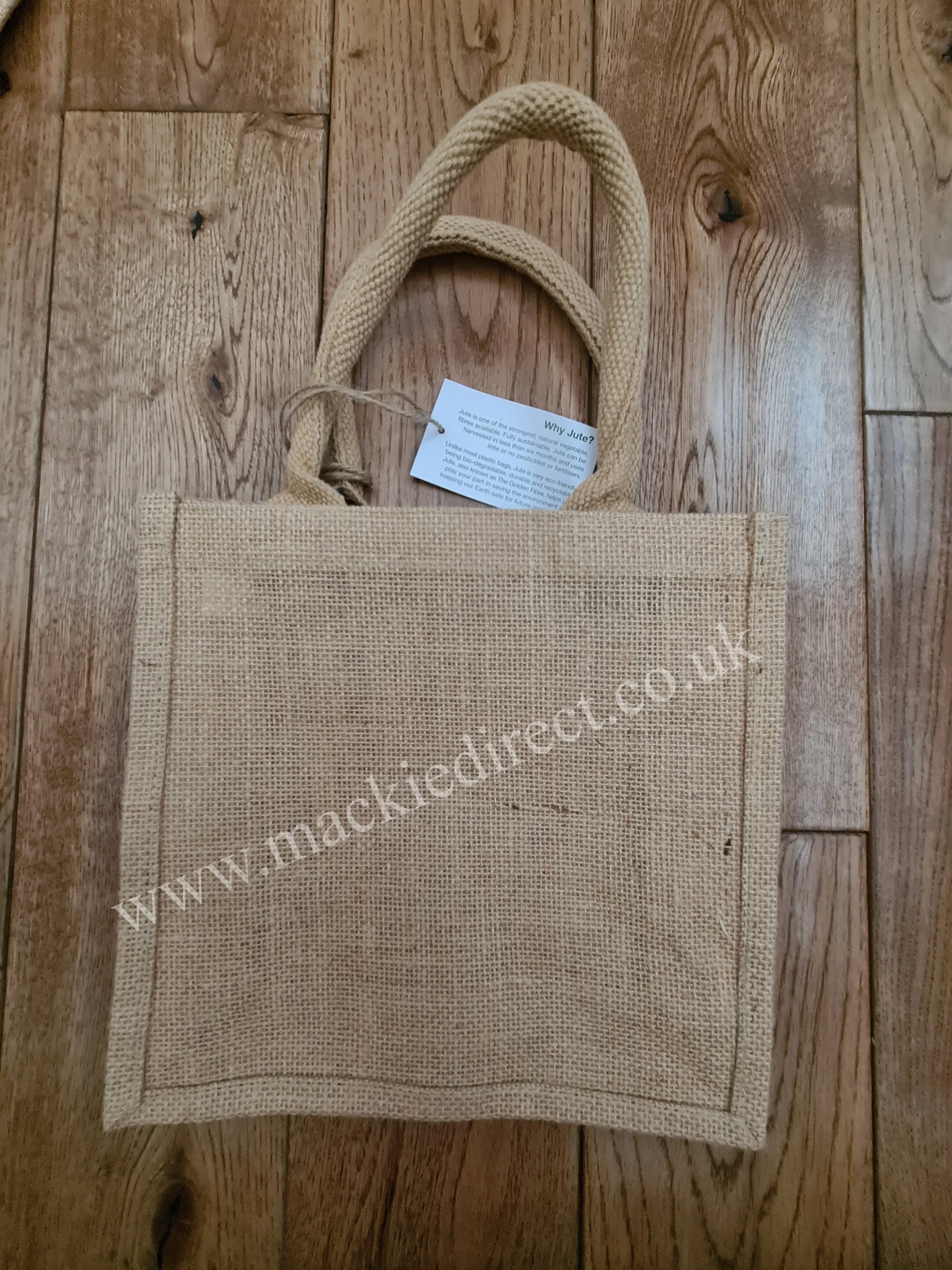 Jute Bag with Sublimation Pocket - Image 7