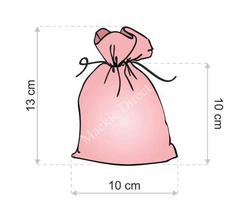 White Satin Tooth Fairy/Wedding Favour Bags - Image 3